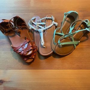 Lot of 3 Size 11 Sandals